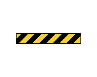 Caution Tape Vector Files | Black and Yellow (Digital Download)