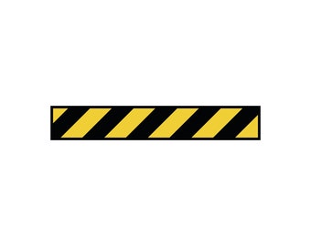 Caution Tape SVG Files | Yellow Tape Cut Files | Black and Yellow Tape Vector Files | Construction Vector | Caution Tape Clip Art