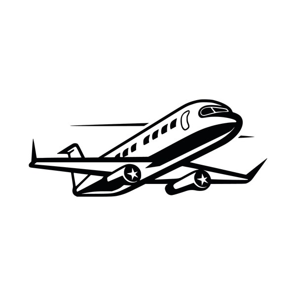 Airplane SVG Files | Airplane Cut Files | Airplane Vector Files | Travel Vector | Airplane Clip Art | CnC Files