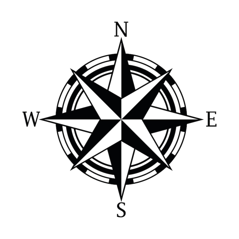Compass Rose Design - Etsy