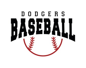 Dodgers Baseball Digital Download Files, Svg, Png, DXF, Eps Instant Download Files