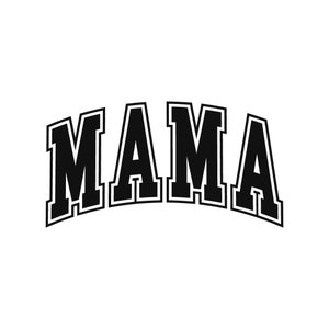Pink Varsity Mama SVG, Varsity Font Mama Png, Mom Life Digital File, Collegiate Font Mama Shirt Svg, Pink Mom Design, Varsity Mama Cut File