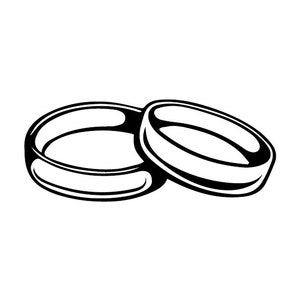 Marriage Rings Svg , Ring Svg, Wedding Svg, Clipart, Silhouette, Cricut, Engagement Ring SVG, Marriage Svg