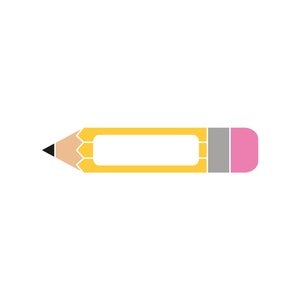 Pencil SVG Files | School Pencil SVG Cut Files | Teacher Clip Art Vector Files | Back To School Clip Art