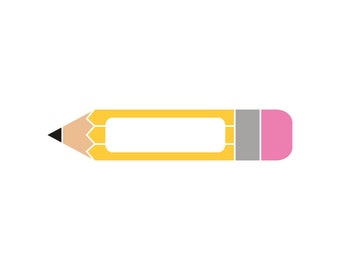 Pencil SVG Files | Teacher Clip Art Vector (Digital Download)