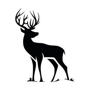 Deer Head, Buck - Instant Digital Download - svg, png, dxf, and eps files included!