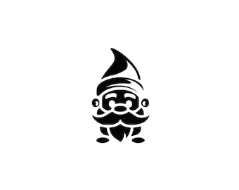Christmas Gnome Doodle SVG, Cut File for Cricut Silhouette (Digital Download)