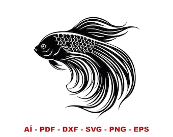 Fish Vector SVG, Marine Cut File (Digital Download)