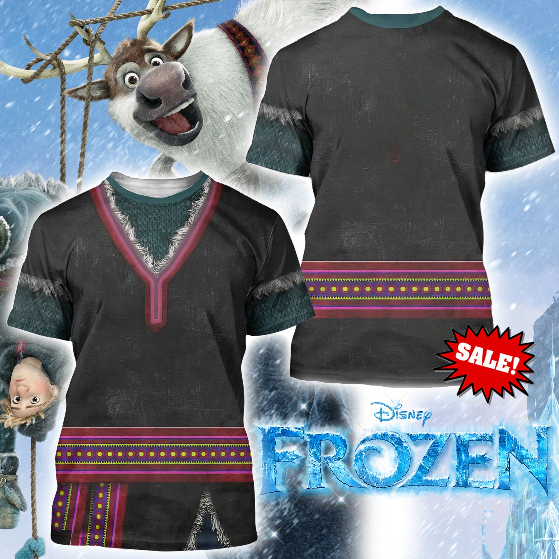 Gearhumans 3D Hans Prince Frozen Custom Sweatpants Apparel