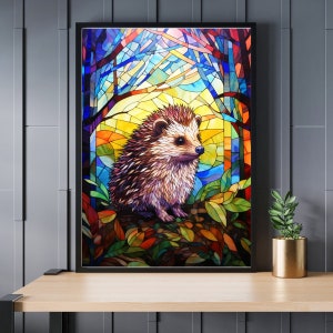 Buntglas Igel Puzzle 300/500/1000 Teile