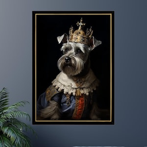 Puzzle con ritratto reale di Schnauzer nano: regalo per costume da animale domestico