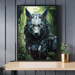 Robot Wolf Mecha Jigsaw Puzzle 300/500/1000 Piece