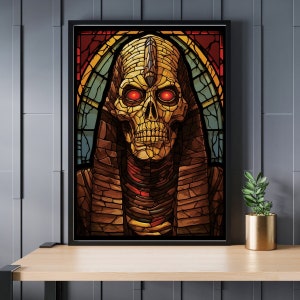 Stained Glass Mummy Jigsaw Puzzle 300/500/1000 Piece