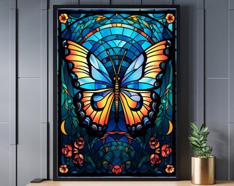 Stained Glass Butterfly Jigsaw Puzzle 300/500/1000 Piece