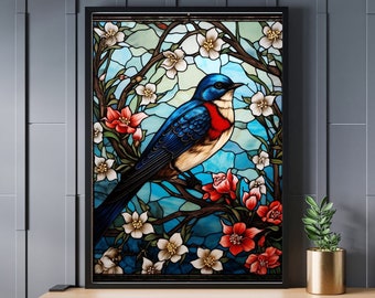 Stained Glass Swallow Jigsaw Puzzle 300/500/1000 Piece