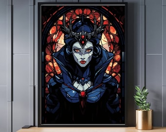 Stained Glass Evil Queen Jigsaw Puzzle 300/500/1000 Piece