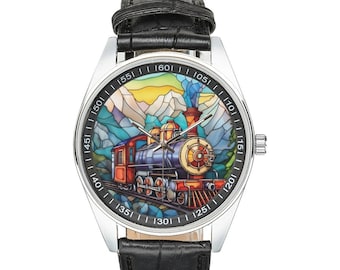 Disney Mickey Mouse Gold Train Engineer Pocket Watch by 