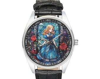 Alice in Wonderland Cheshire Cat Leather Watch, Alice in  display picture 1