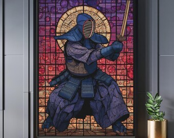 Stained Glass Kendo Jigsaw Puzzle 300/500/1000 Piece