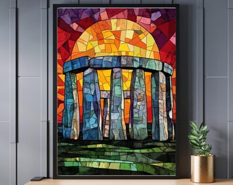 ステンドグラス風ストーンヘンジ 1014 ピース ジグソーパズル - Etsy 日本