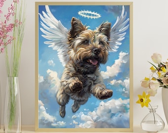 Angel Cairn Terrier Jigsaw Puzzle: Pet Memorial Gift