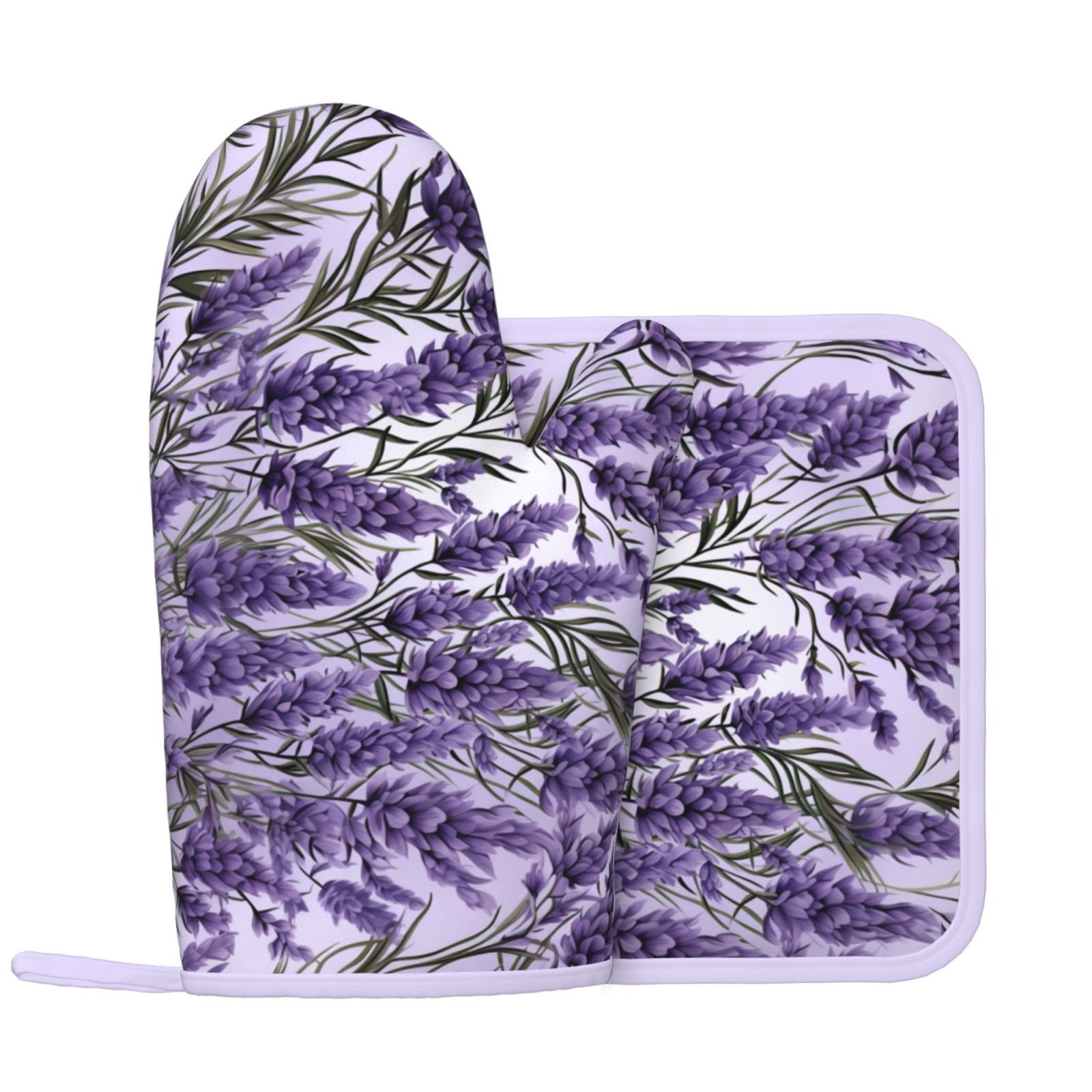 Lefty's Purple With Dots Oven Mitt For The Left Hand