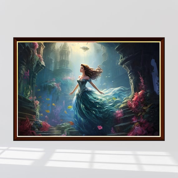 リトルマーメイドプリンセスジグソーパズル 300/500/1000ピース - Etsy