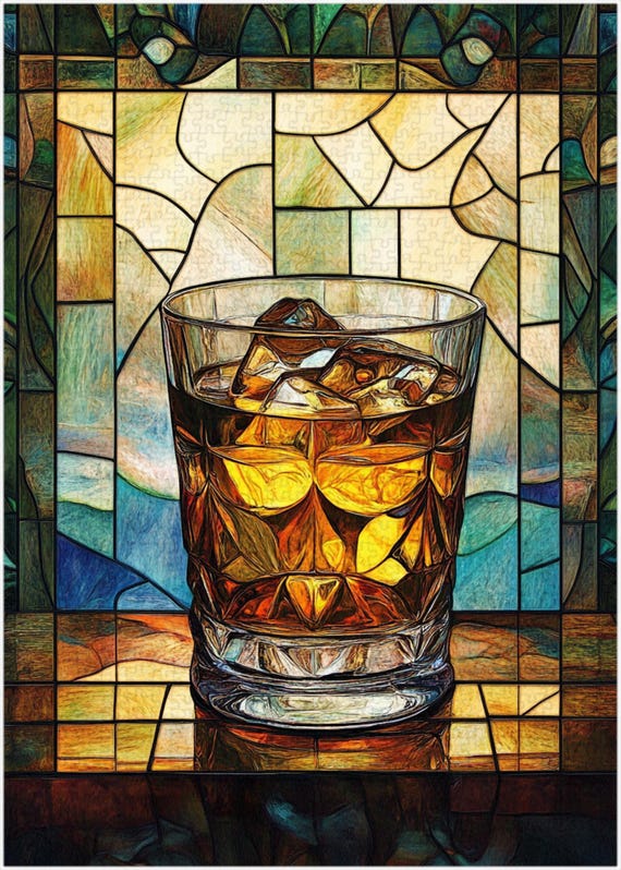 500 Piece Whiskey-Themed Jigsaw Puzzle For Adults - High Quality Wooden Puzzle With Poster - View #5