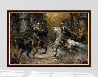 Duel of Knight Jigsaw Puzzle 300/500/1000 Piece