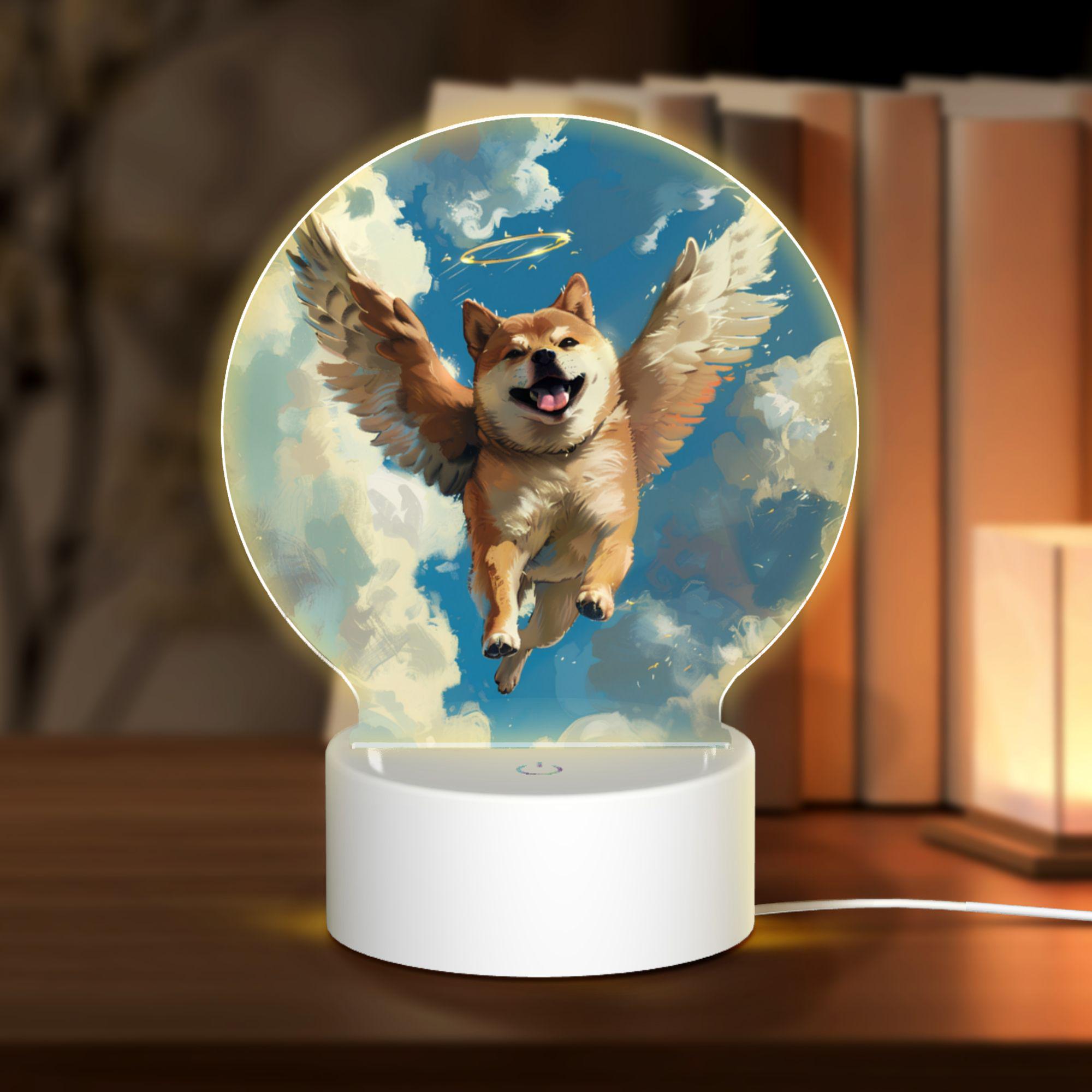 GONNI 柴犬-ランプ/ライト/照明 Angel Shiba Inu LED Night Light: Pet Memorial Decor - Etsy
