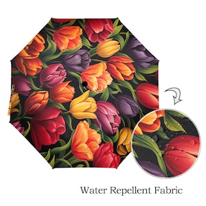 Tulips Blooming Foldable Umbrella