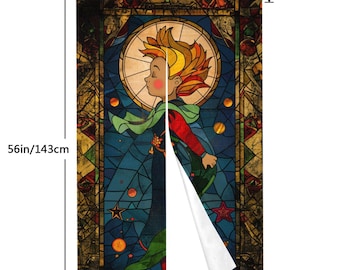 ステンドグラス 星の王子さま 玄関カーテン (86×143 cm) - Etsy 日本