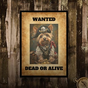 Yorkshire Terrier Pirate Jigsaw Puzzle: Funny Dog Lover Gift