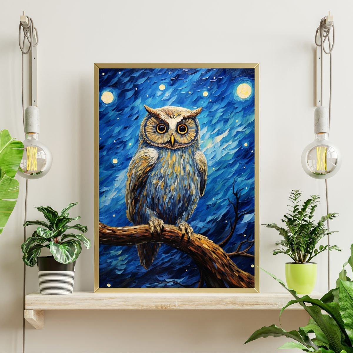 Starry Night Owl Jigsaw Puzzle 300/500/1000 Piece
