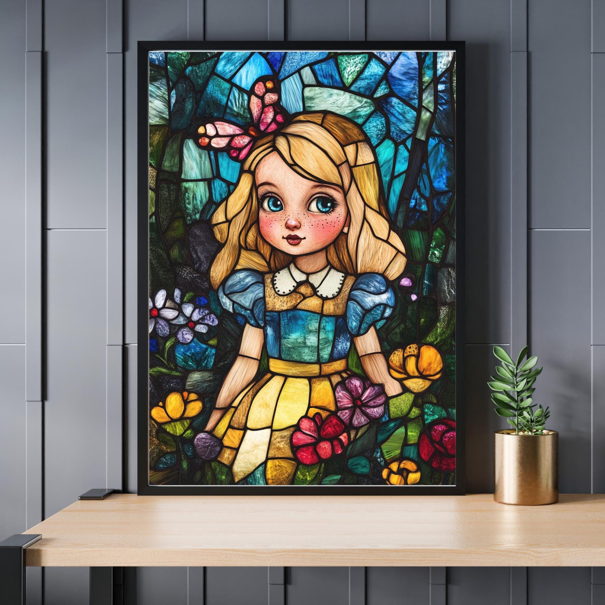 ステンドグラス 不思議の国のアリス ジグソーパズル (300/500/1000