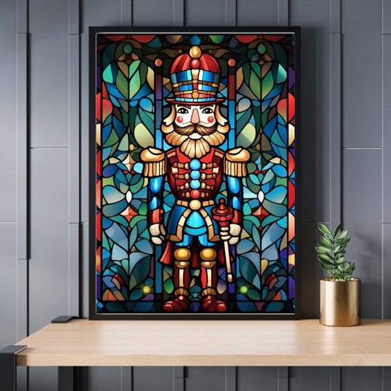 ステンドグラス くるみ割り人形 ジグソーパズル 300/500/1000ピース