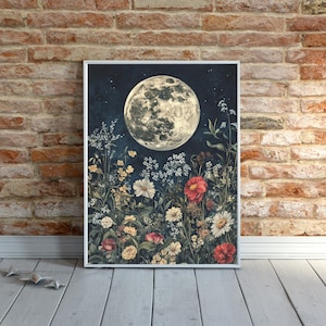 Puzzle William Morris Floral Full Moon (300/500/1000 elementów)