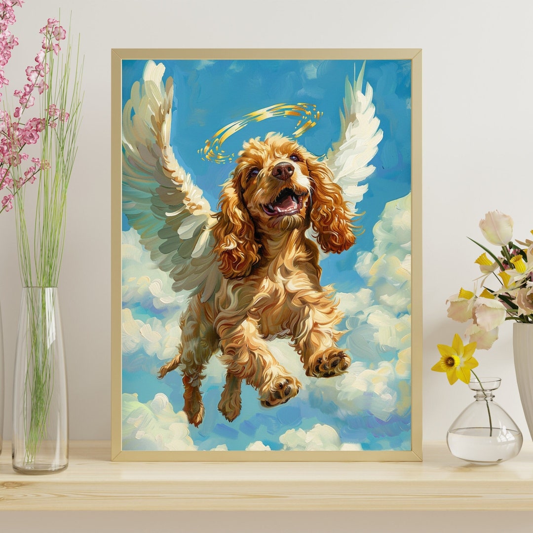 Angel Cocker Spaniel Jigsaw Puzzle: Pet Memorial Gift - Etsy