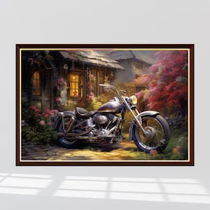 Country Motorcycle Jigsaw Puzzle 300/500/1000 Piece