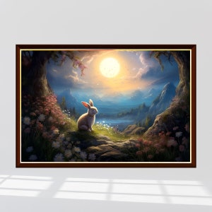 Moon and Rabbit Jigsaw Puzzle 300/500/1000 Piece