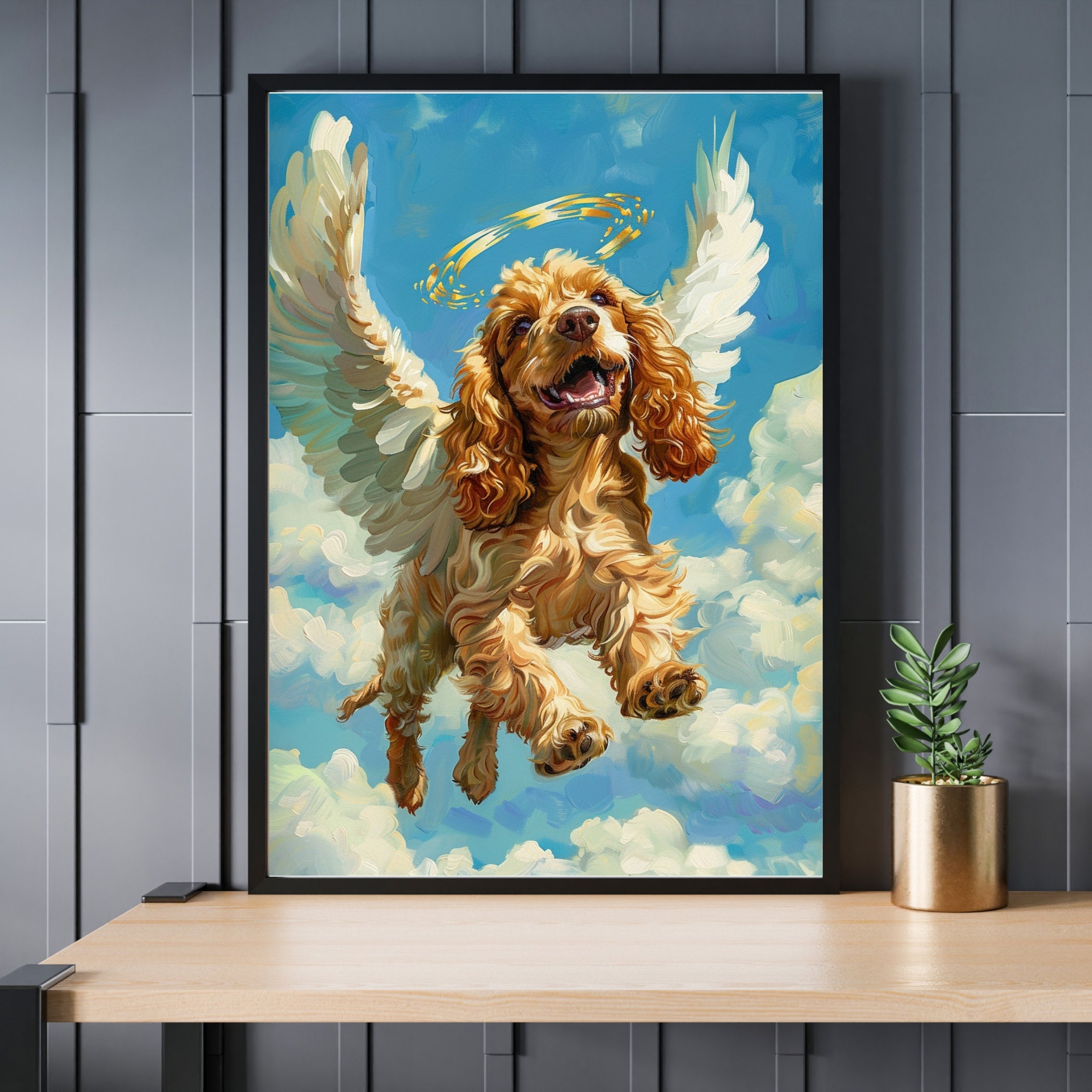 Angle Cocker Angel Cocker Spaniel Jigsaw Puzzle: Pet Memorial Gift - Etsy