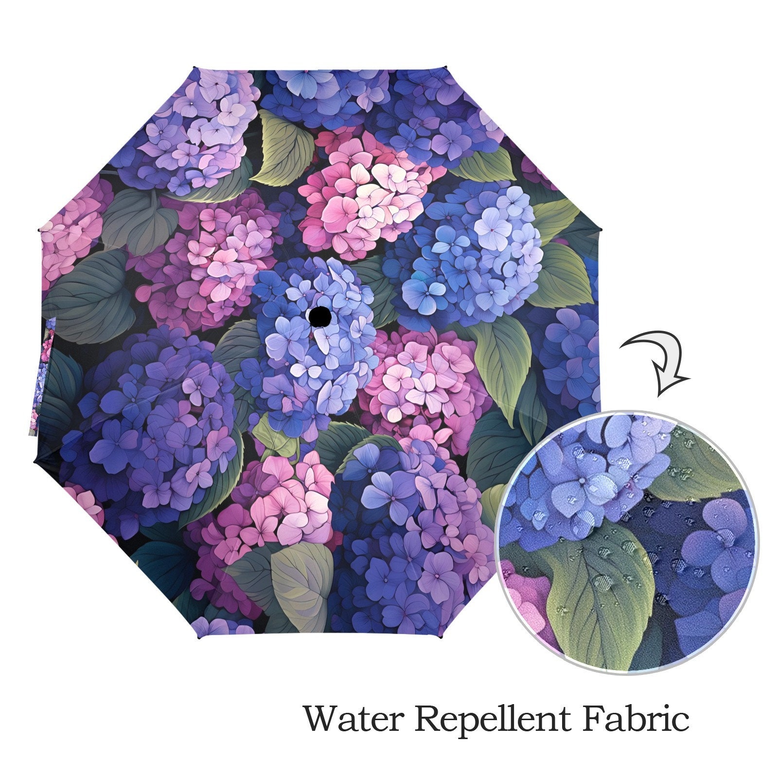 Hydrangea Blooming Foldable Umbrella - Etsy