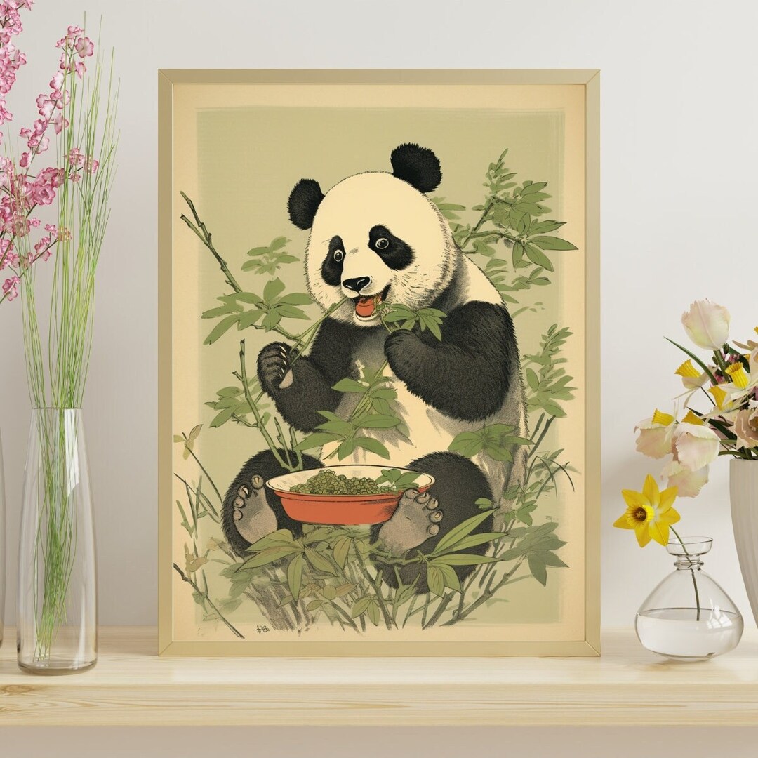 浮世絵パンダ和柄ジグソーパズル 300/500/1000 ピース - Etsy 日本