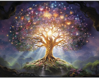 Magical Tree of Life Jigsaw Puzzle 300/500/1000 Piece - Etsy Hong Kong