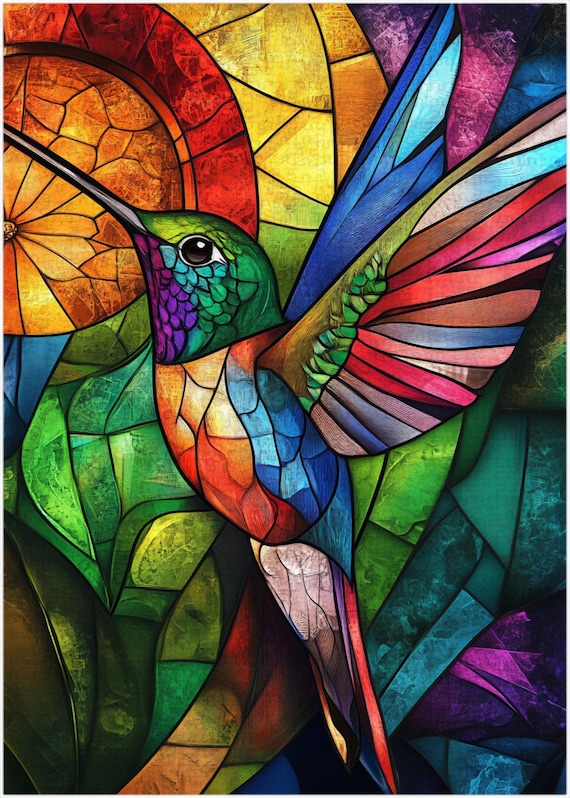 Puzzle Da 300 Pezzi Colibrì E Quattro Uccelli Su Un Bollitore – Confezione Da 2 – Puzzle Colorati Per Adulti E Ragazzi, Giochi Da Tavolo - 4