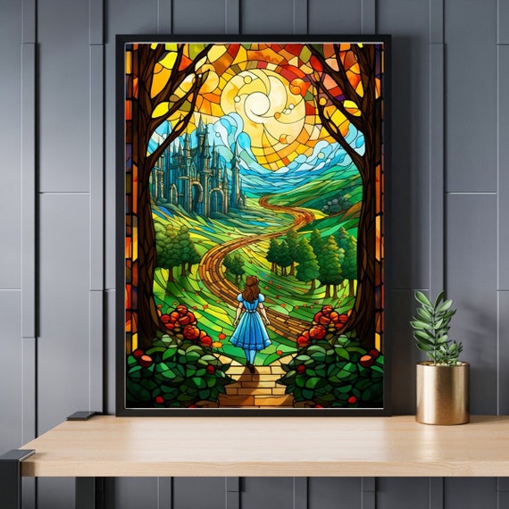 Stained Glass the Wizard of Oz Jigsaw Puzzle 300/500/1000 Piece - Etsy