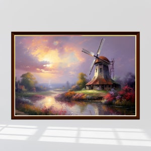 Windmill Cottage Jigsaw Puzzle 300/500/1000 Piece