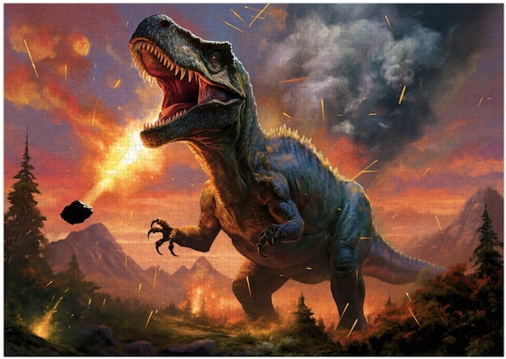 Age Of The Dinosaurs Double-Sided 1000-Piece Jigsaw Puzzle - Includes Mini Poster - View #2
