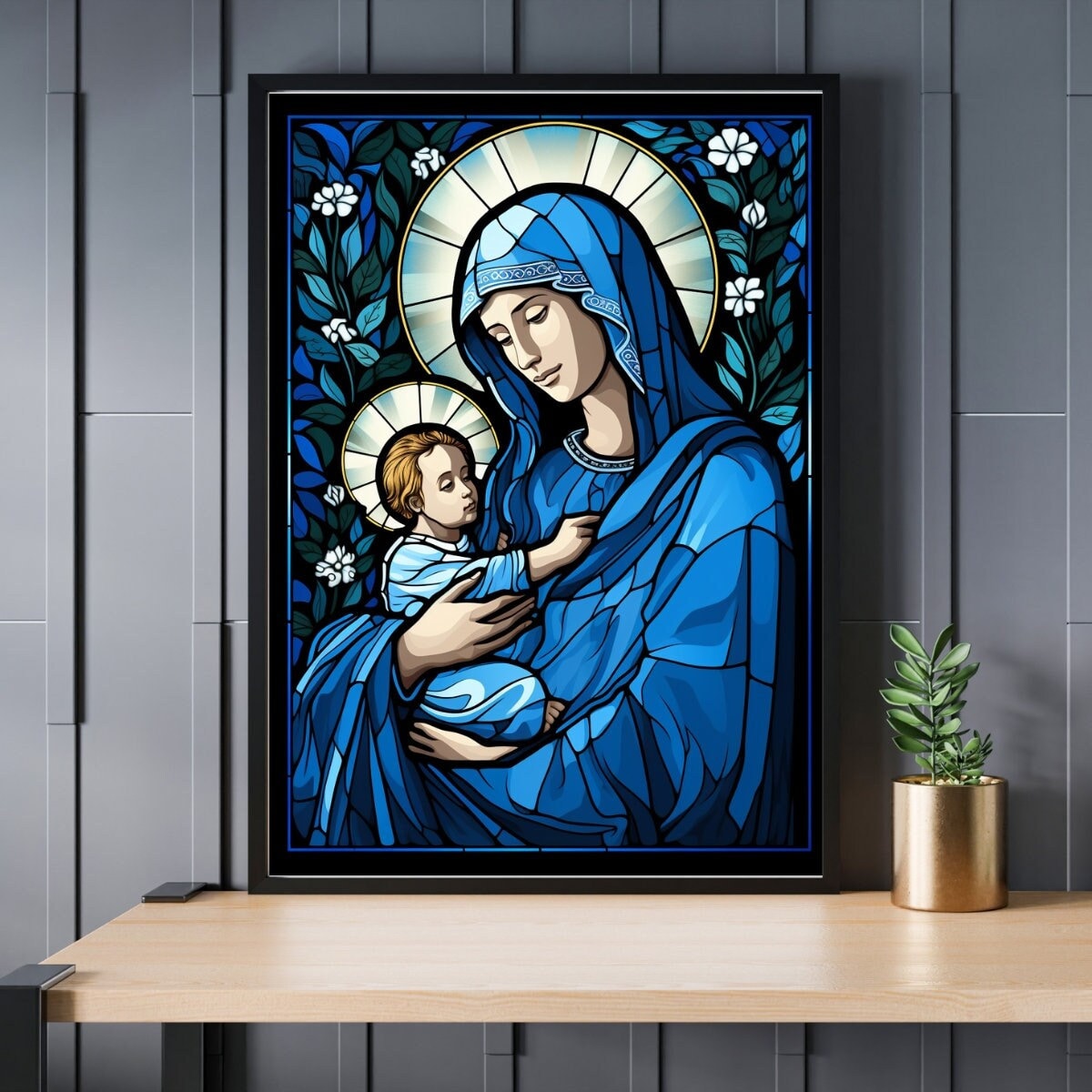 Puzzle De 1000 Piezas De La Virgen María Con Niño – Papel Premium, Medidas 52x38 Cm, Ideal En Familia