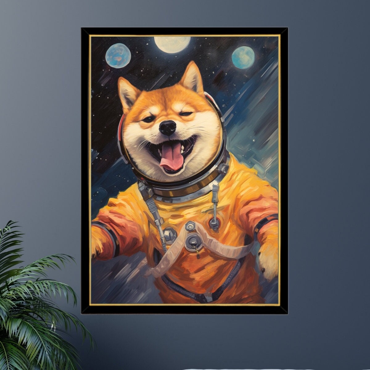 Astronaut Shiba Inu Wooden Jigsaw Puzzle: Pet Portrait Gift - Etsy